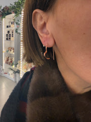 💖 Orecchini Cuore in Argento Placcato Oro Rosa