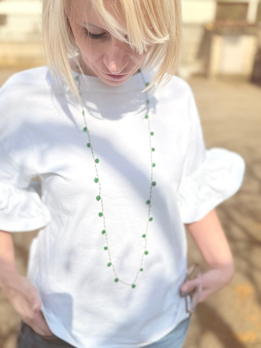 Collana gocce pietre  semipreziose