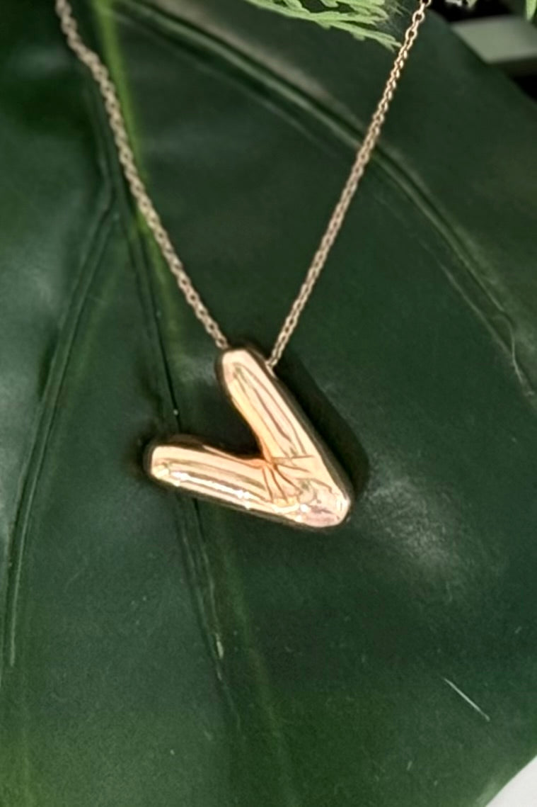 Collana iniziale Bombata argento