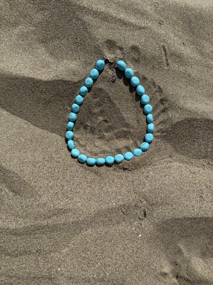 Collana pietre di pasta Turchese