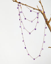 Collana gocce pietre  semipreziose
