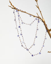 Collana gocce pietre  semipreziose